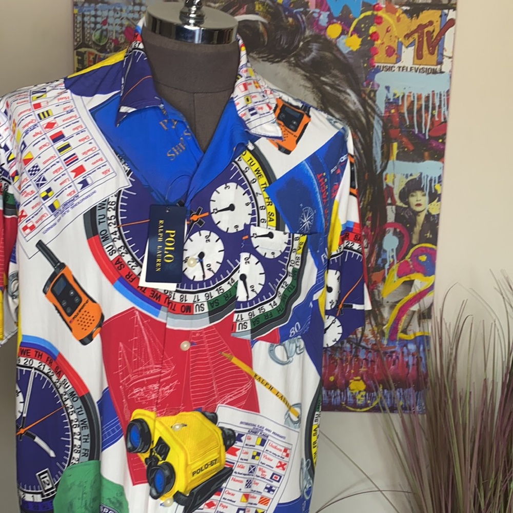 Yolo the Polo! Ralph Lauren Hawaiian style shirt.